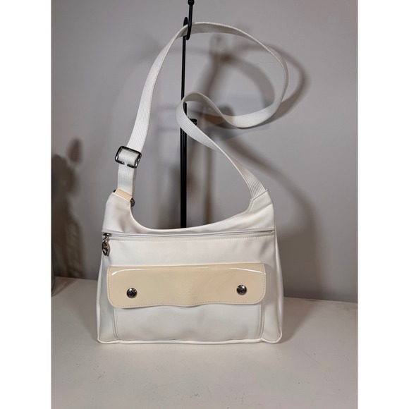 Longchamp Handbags - Longchamp Le Pliage White Crossbody Bag Made in France
